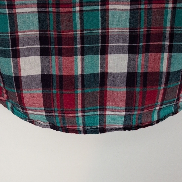 Taylor Stitch 100% Cotton Plaid Button Front Shirt - Picture 9 of 12
